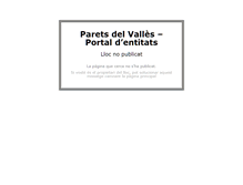 Tablet Screenshot of entitats.parets.org